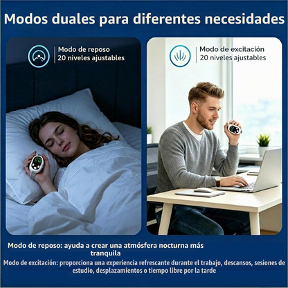 Electro-estimulador mejora sueño y alivia estres